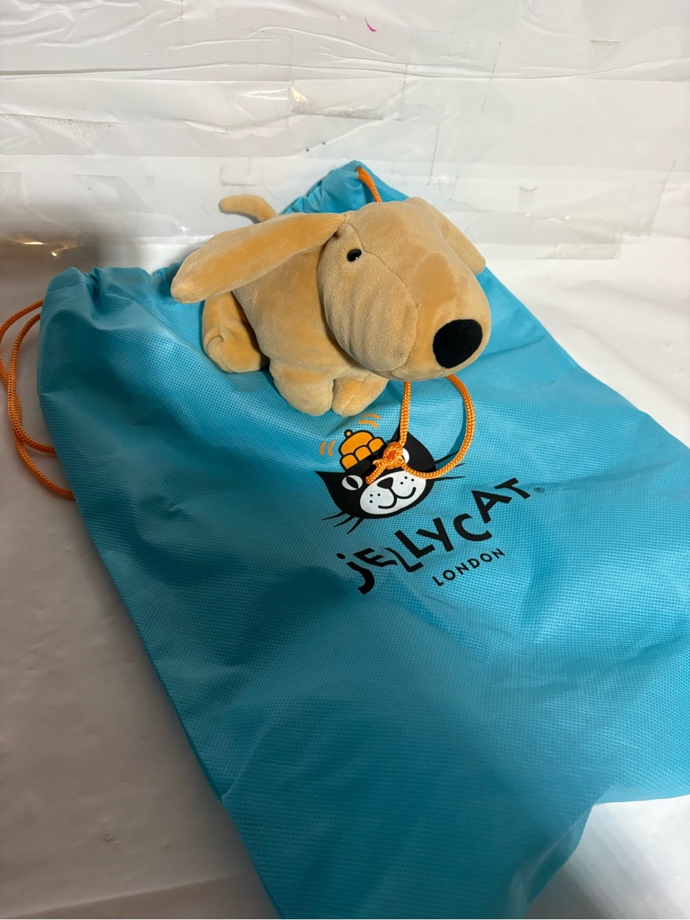 Jellycat Mellow Mallow Dog Retired and hard to find! Jellycat bag is included.